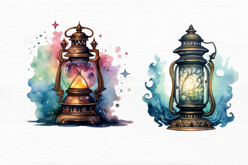 magic-lantern-watercolor-clipart