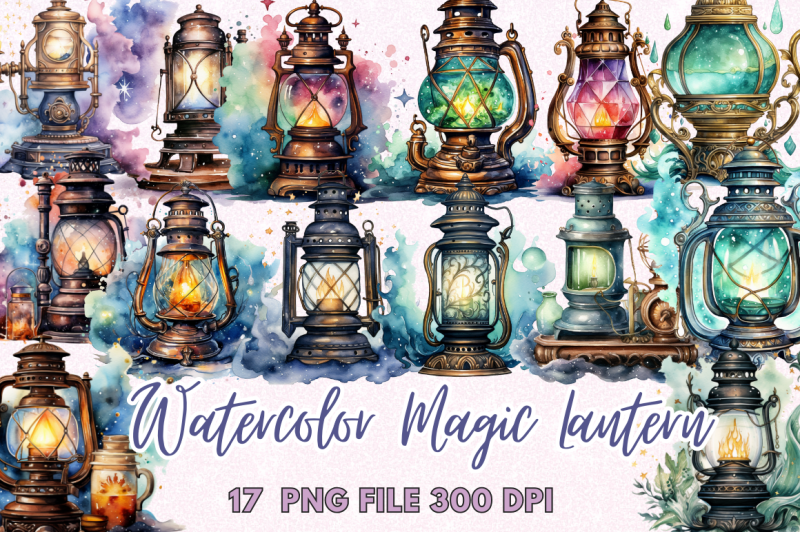 magic-lantern-watercolor-clipart