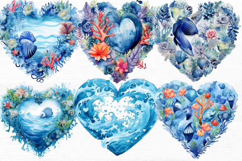 ocean-heart-watercolor-sublimation-clipart