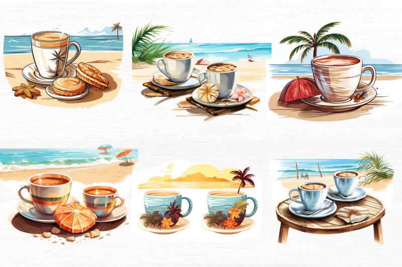 summer-beach-coffee-cups-clipart