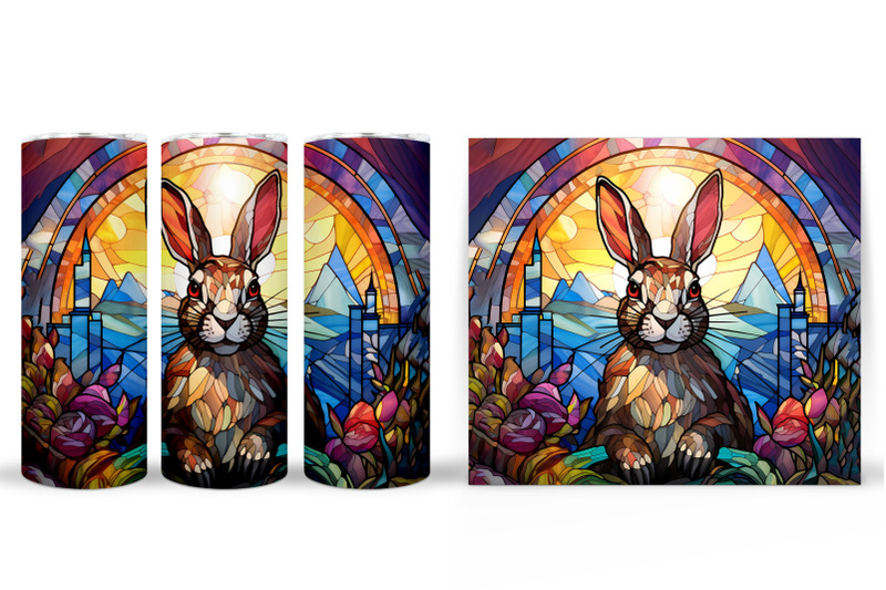 stained-glass-bunny-tumbler-wrap-bunny-tumbler-wrap-design
