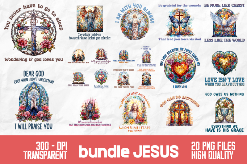 jesus-stained-glass-art-retro-bundle