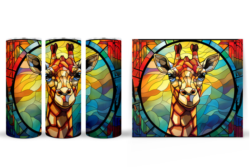 giraffe-tumbler-design-stained-glass-giraffe-tumbler-wrap