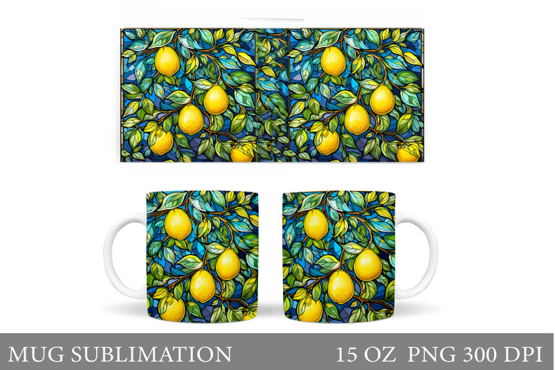 lemons-mug-wrap-sublimation-stained-glass-lemons-mug-design