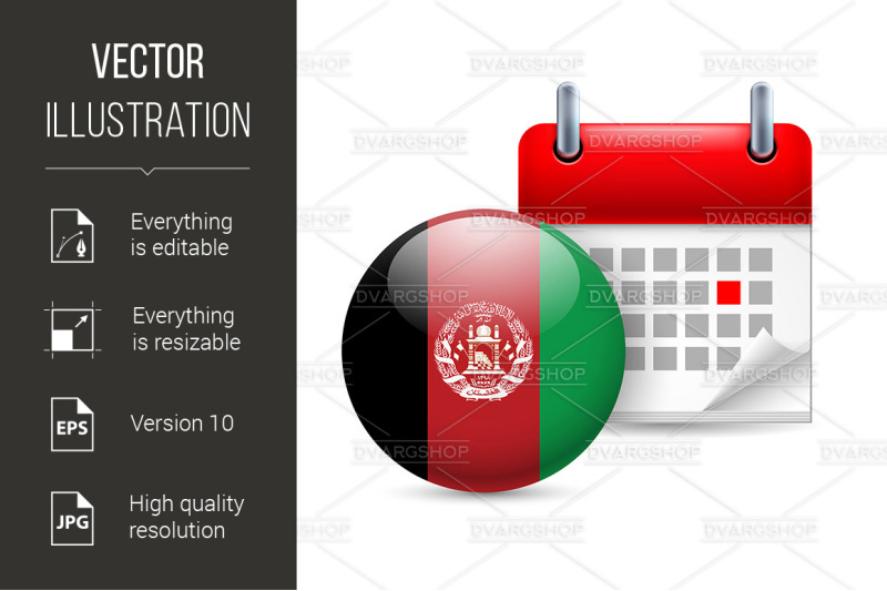 icon-of-national-day-in-afghanistan