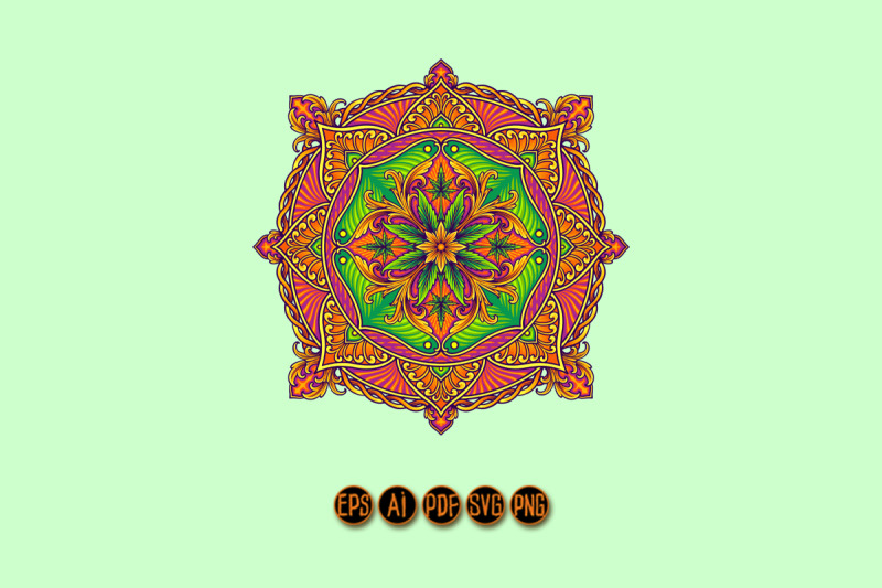 cannabis-mandalas-geometric-middle-eastern