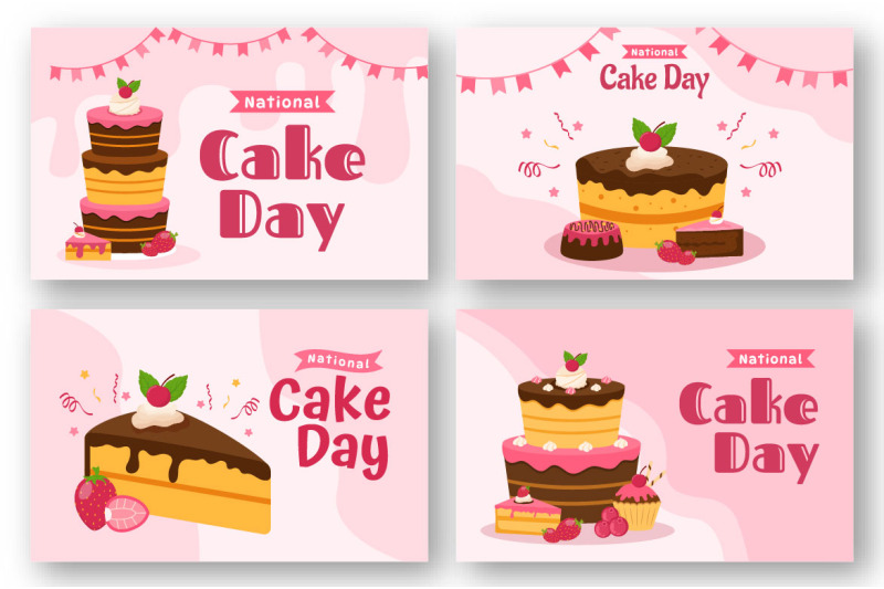 11-national-cake-day-vector-illustration