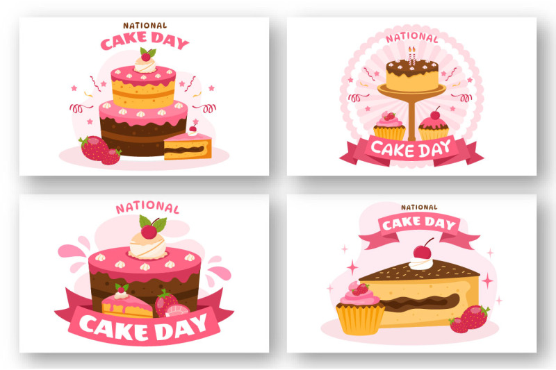 11-national-cake-day-vector-illustration