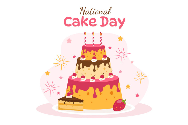 11-national-cake-day-vector-illustration