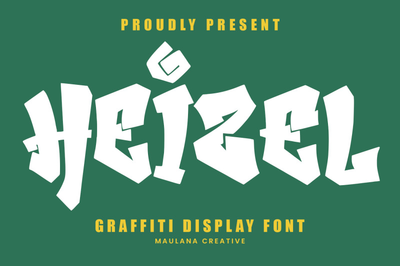 heizel-graffiti-display-font