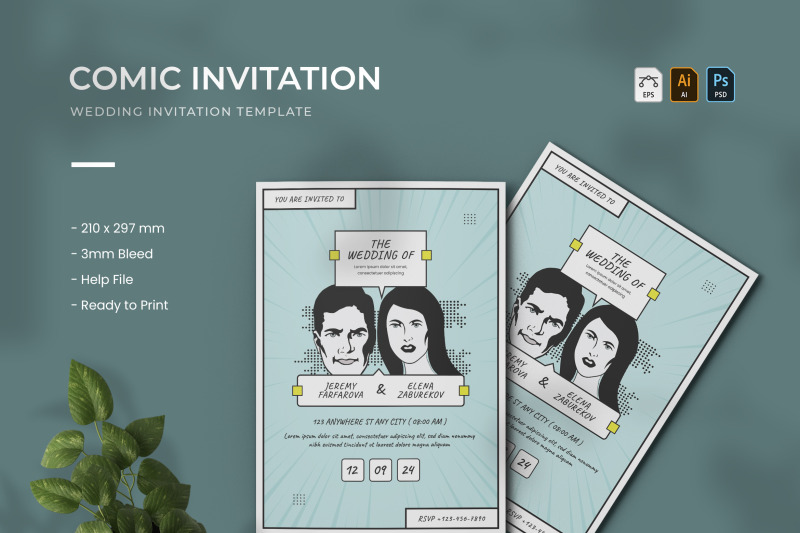 comic-wedding-invitation