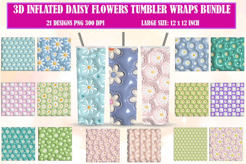 3d-inflated-daisy-flowers-tumbler-wraps