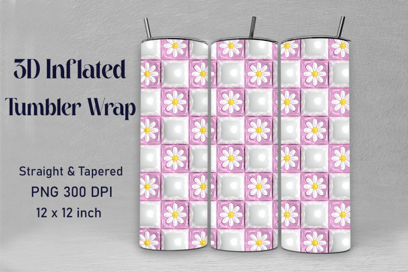 3d-inflated-daisy-flowers-tumbler-wrap