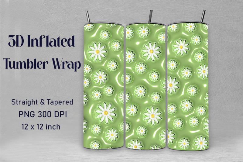 3d-inflated-daisy-flowers-tumbler-wrap