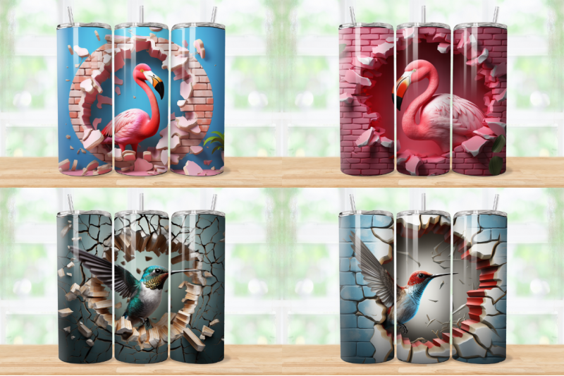 3d-birds-cracked-hole-tumbler-bundle