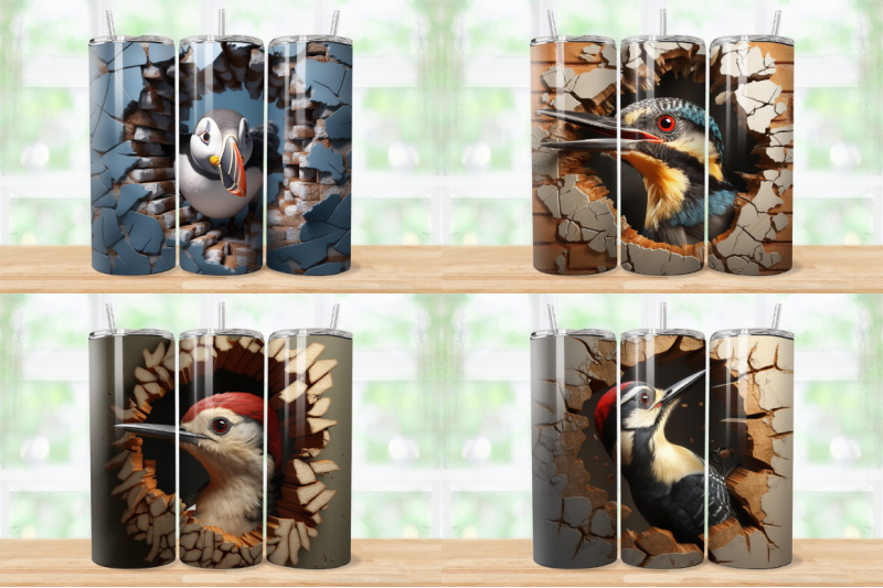 3d-birds-cracked-hole-tumbler-bundle