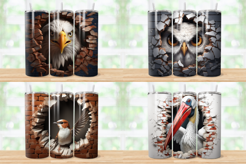 3d-birds-cracked-hole-tumbler-bundle