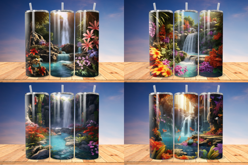 3d-enchanting-waterfall-tumbler-bundle