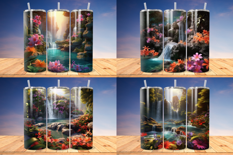 3d-enchanting-waterfall-tumbler-bundle