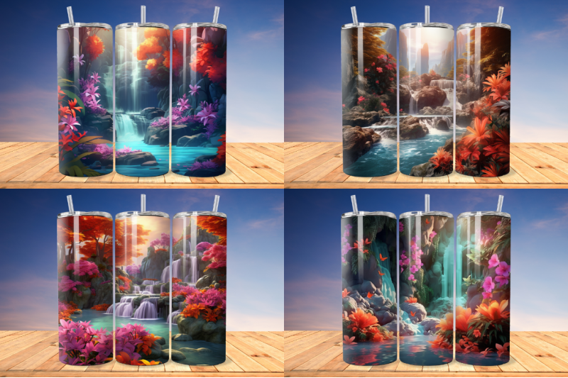 3d-enchanting-waterfall-tumbler-bundle