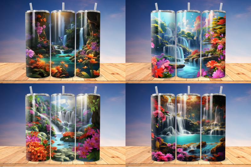 3d-enchanting-waterfall-tumbler-bundle