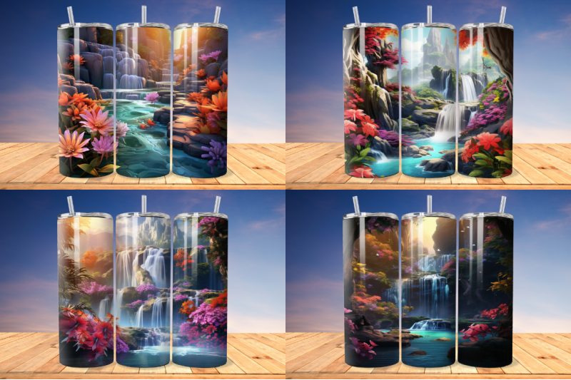 3d-enchanting-waterfall-tumbler-bundle