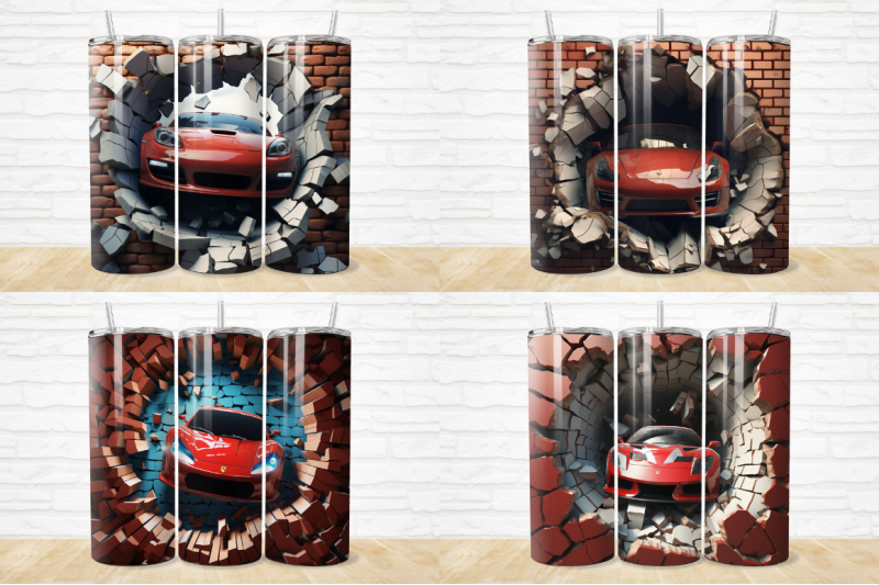 3d-race-car-cracked-hole-tumbler-bundle