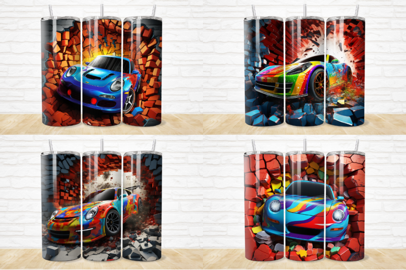 3d-race-car-cracked-hole-tumbler-bundle