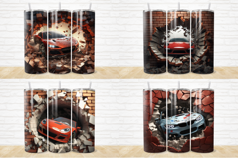 3d-race-car-cracked-hole-tumbler-bundle