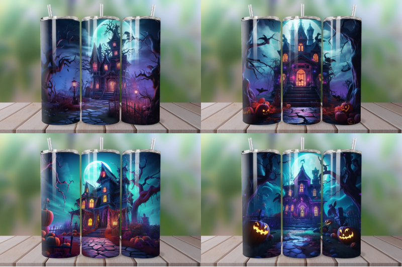 3d-spooky-haunted-house-tumbler-bundle