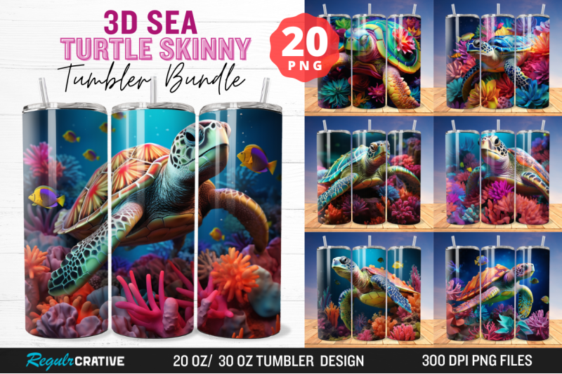 3d-sea-turtle-skinny-tumbler-wrap-bundle