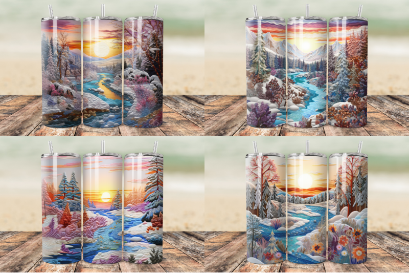 3d-embroidered-winter-landscape-tumbler-bundle