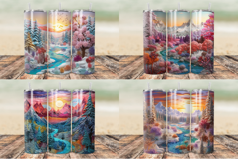 3d-embroidered-winter-landscape-tumbler-bundle