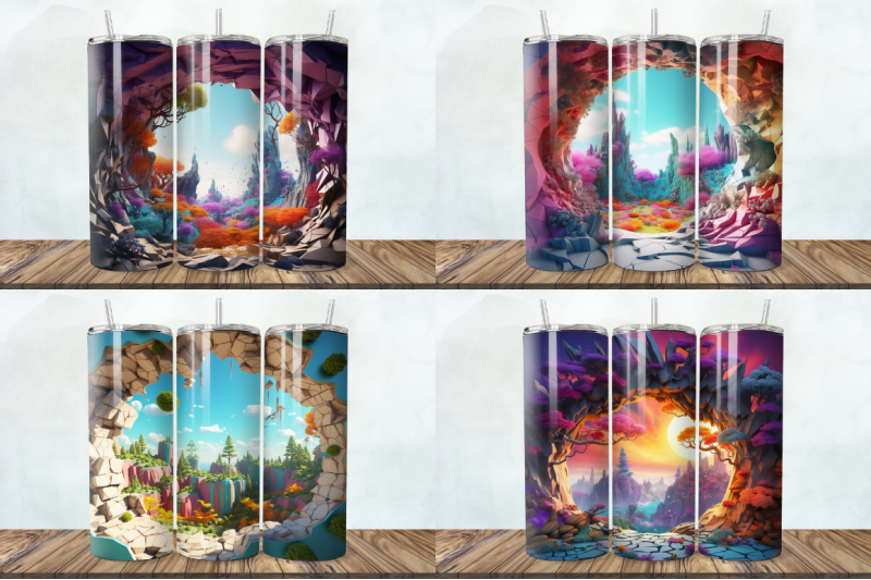 3d-wonderland-cracked-hole-tumbler-bundle