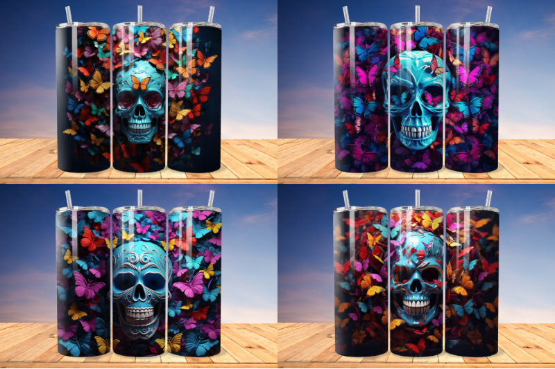 3d-skull-and-butterflies-tumbler-bundle