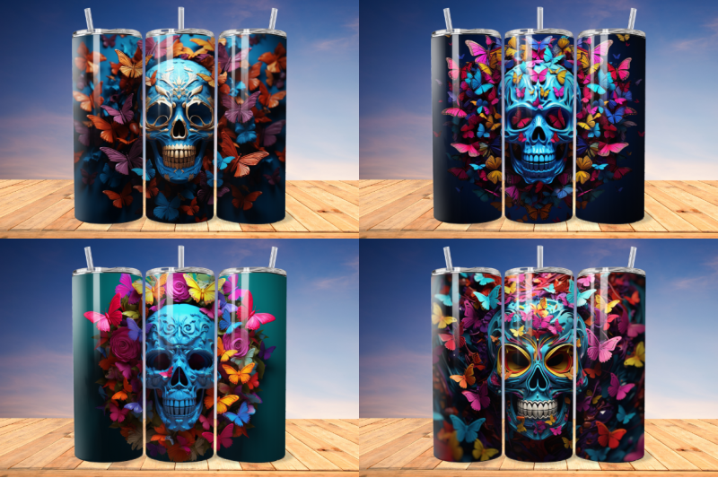 3d-skull-and-butterflies-tumbler-bundle