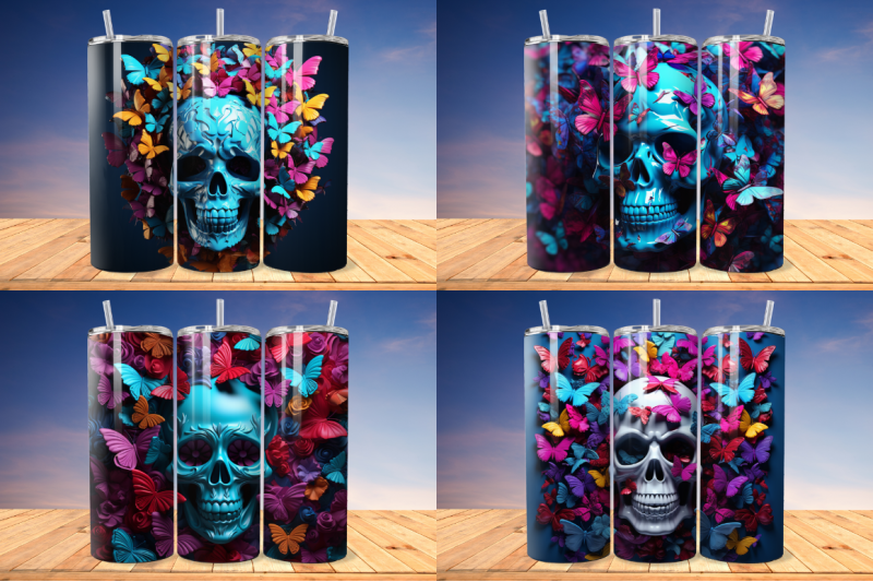 3d-skull-and-butterflies-tumbler-bundle