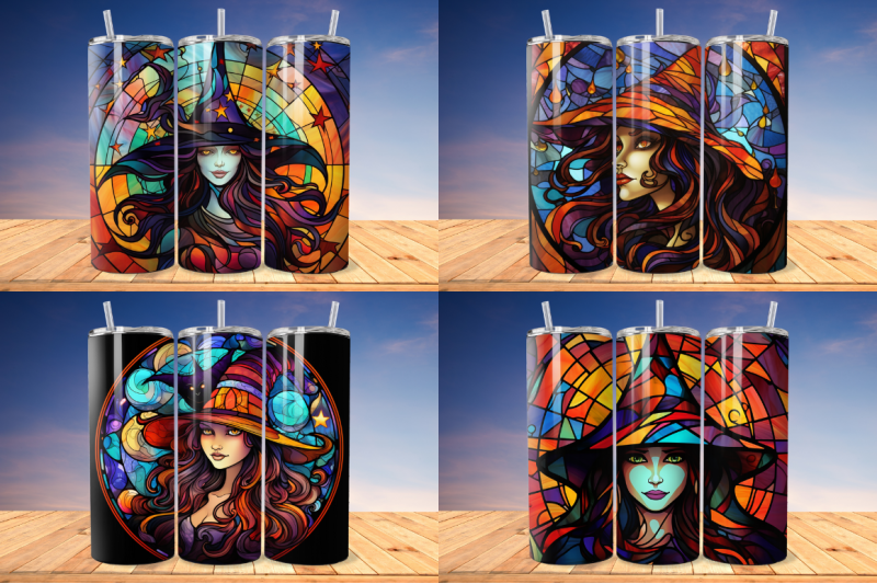 stained-glass-halloween-woman-witch-hat-tumbler-bundle