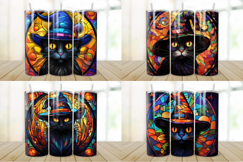 stained-glass-halloween-black-cat-tumbler-bundle