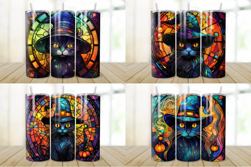 stained-glass-halloween-black-cat-tumbler-bundle