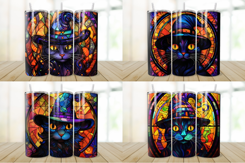 stained-glass-halloween-black-cat-tumbler-bundle