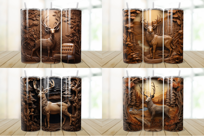 3d-engraved-leather-deer-tumbler-bundle