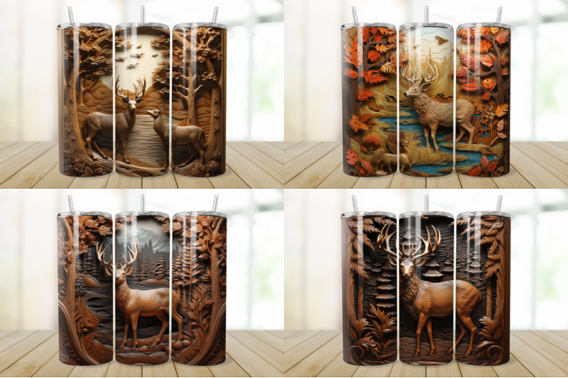 3d-engraved-leather-deer-tumbler-bundle