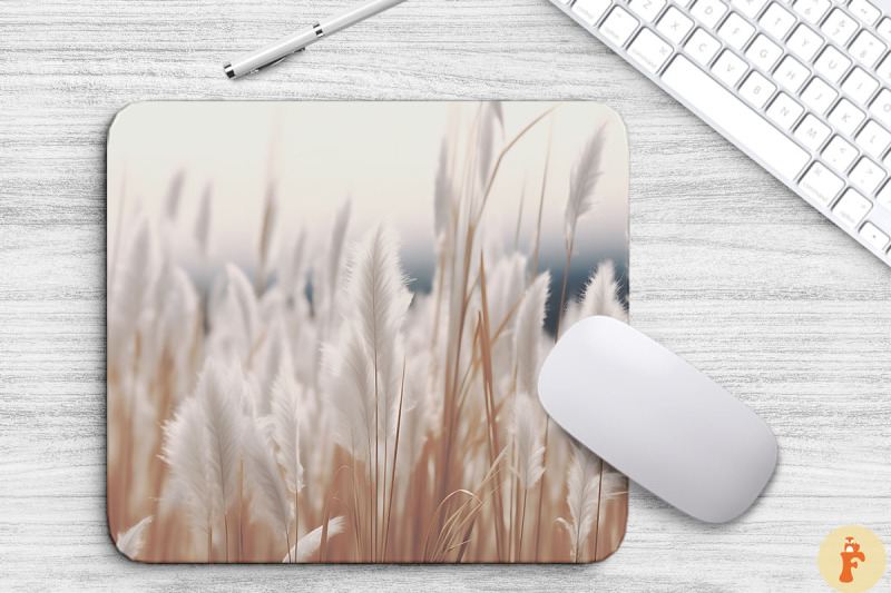 beautiful-white-pampas-grass-mouse-pad