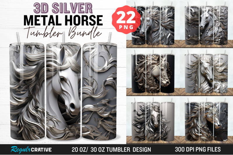 3d-silver-metal-horse-tumbler-bundle