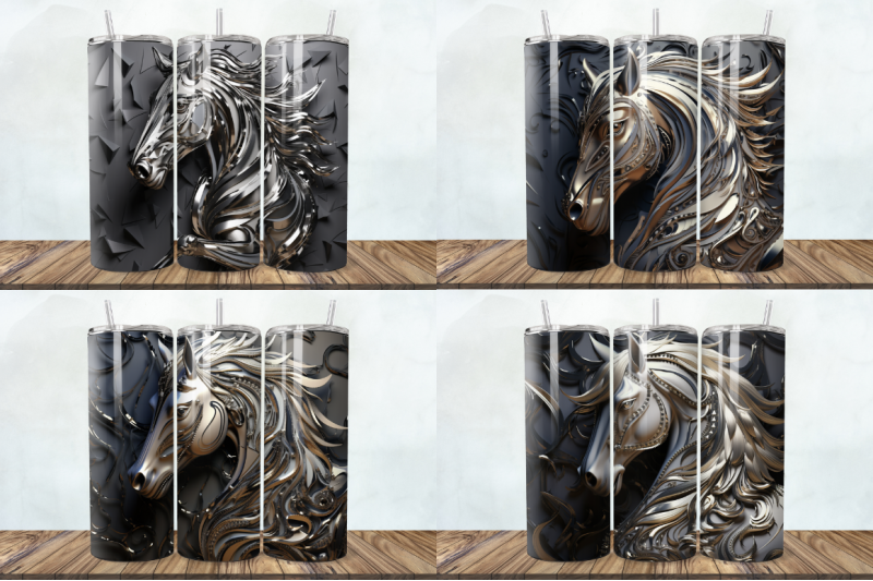 3d-silver-metal-horse-tumbler-bundle