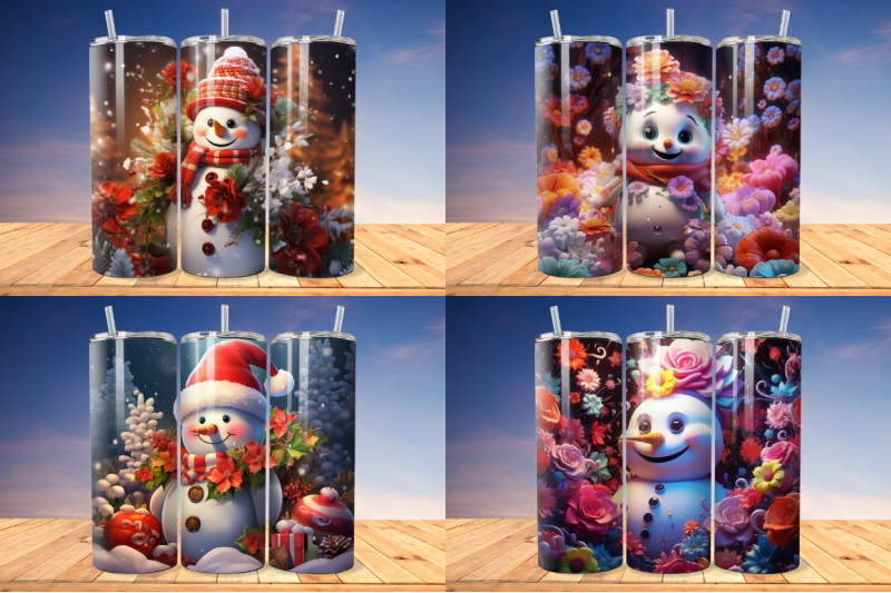 3d-christmas-snowman-tumbler-bundle