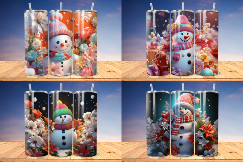 3d-christmas-snowman-tumbler-bundle