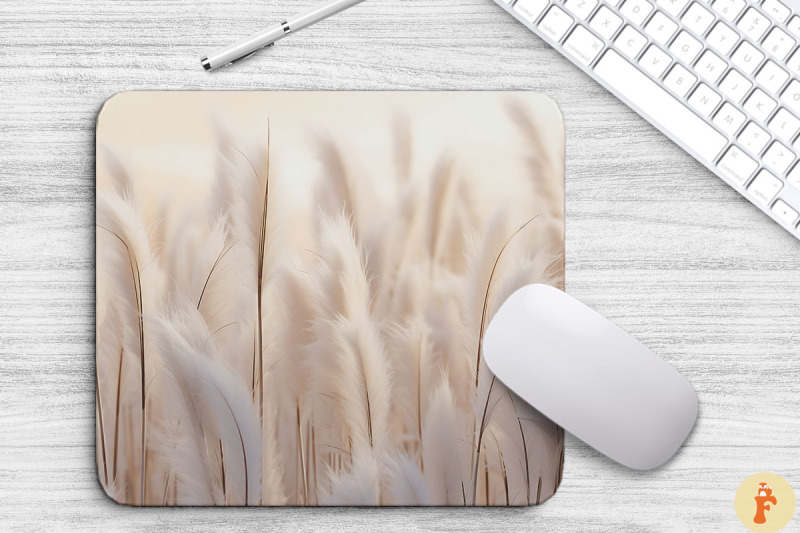 beautiful-white-pampas-grass-mouse-pad