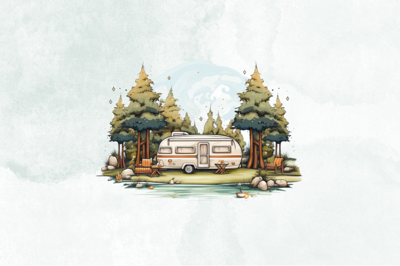 camping-background-watercolor